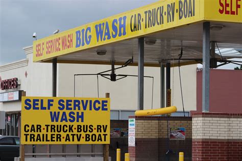 Look around for the foam brush, which is near the service machine. . Self service truck wash near me